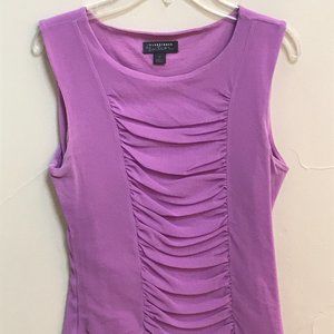 Classiques Entier Purple Rouched T-shirt Size Small